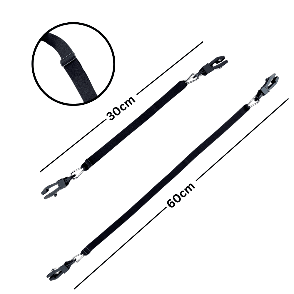 Elastic Crocodile Clip Straps (Pair) - Image 2