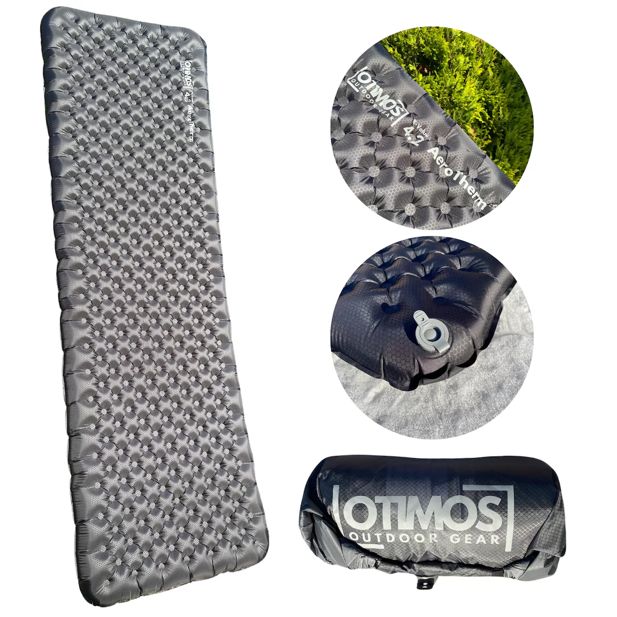 Otimos AeroTherm 4.2R Insulated Sleeping Pad - Wide/Long - Image 14