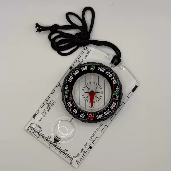 Clear Baseplate Navigation Compass - Otimos Outdoor Gear